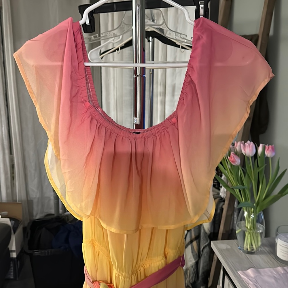 Multicolor Spanish style dress